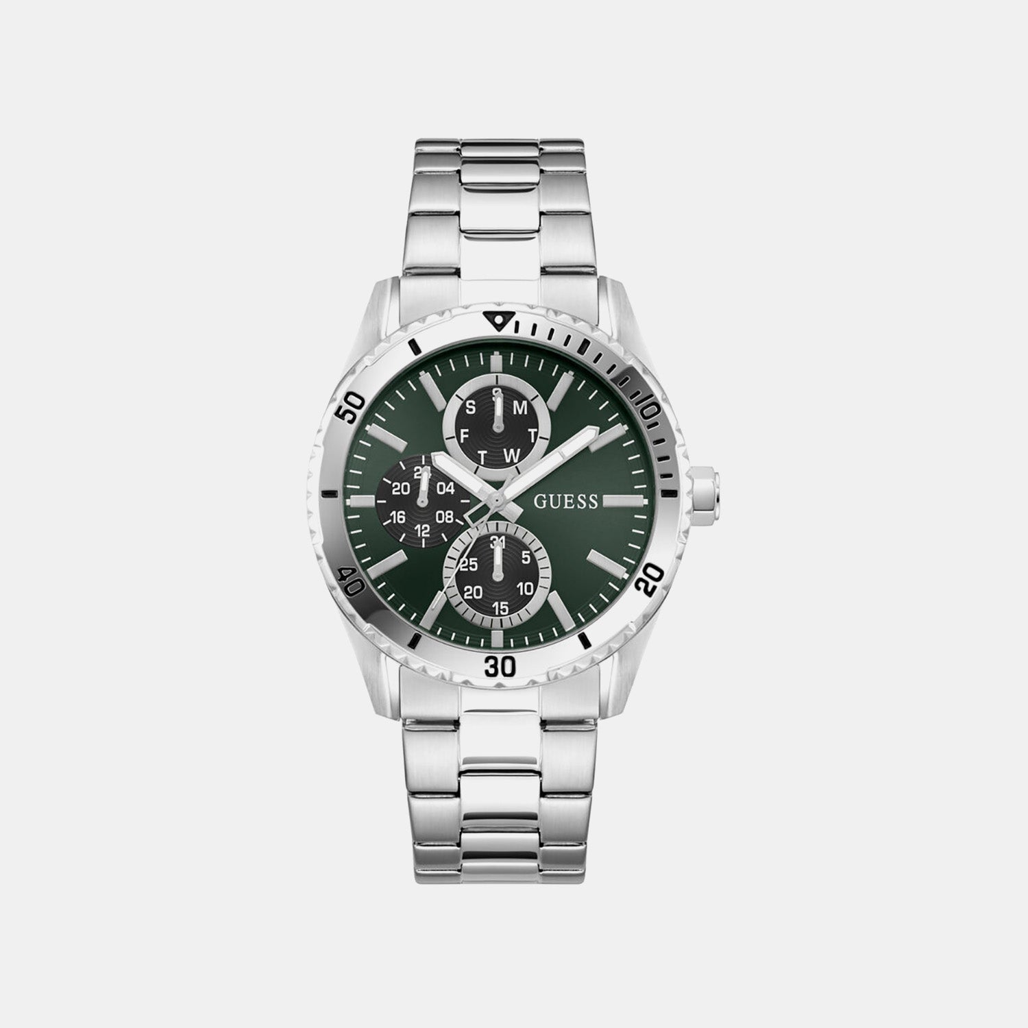 Men Quartz Green Dial Chronograph Stainless Steel Watch GW1061G1