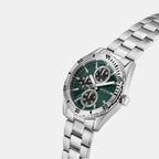 Men Quartz Green Dial Chronograph Stainless Steel Watch GW1061G1
