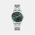 Men Quartz Green Dial Analog Stainless Steel Watch GW1062G1