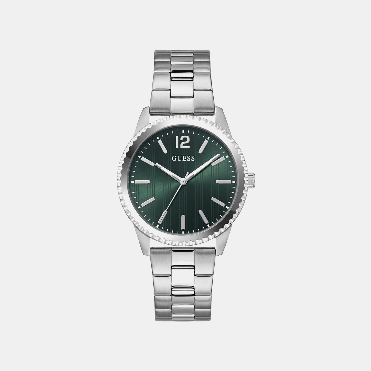 Men Quartz Green Dial Analog Stainless Steel Watch GW1062G1