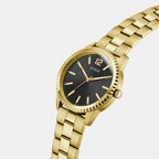 Men Quartz Black Dial Analog Stainless Steel Watch GW1062G2