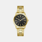 Men Quartz Black Dial Analog Stainless Steel Watch GW1062G2