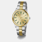 Men Quartz Champagne Dial Analog Stainless Steel Watch GW1062G4