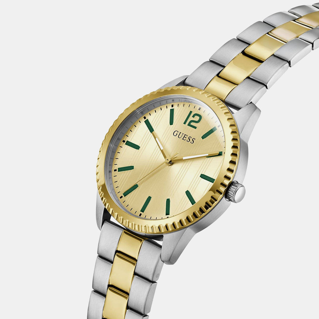 Men Quartz Champagne Dial Analog Stainless Steel Watch GW1062G4