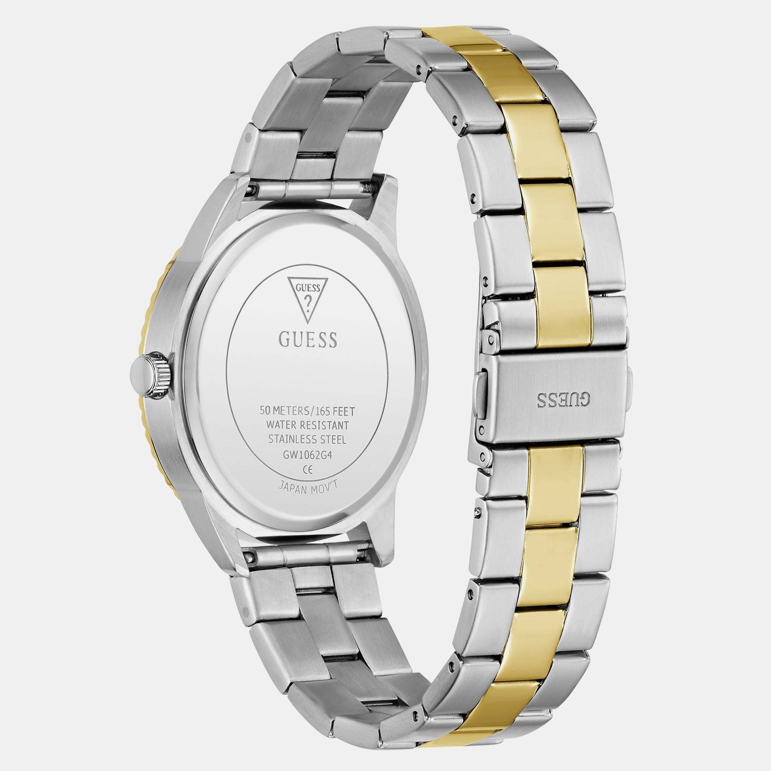 Men Quartz Champagne Dial Analog Stainless Steel Watch GW1062G4