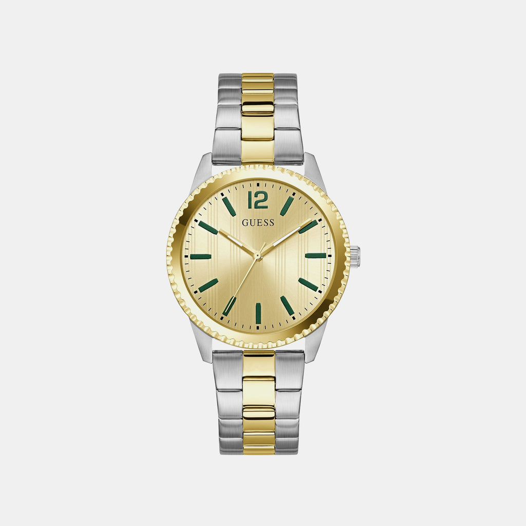 Men Quartz Champagne Dial Analog Stainless Steel Watch GW1062G4