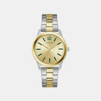 Men Quartz Champagne Dial Analog Stainless Steel Watch GW1062G4