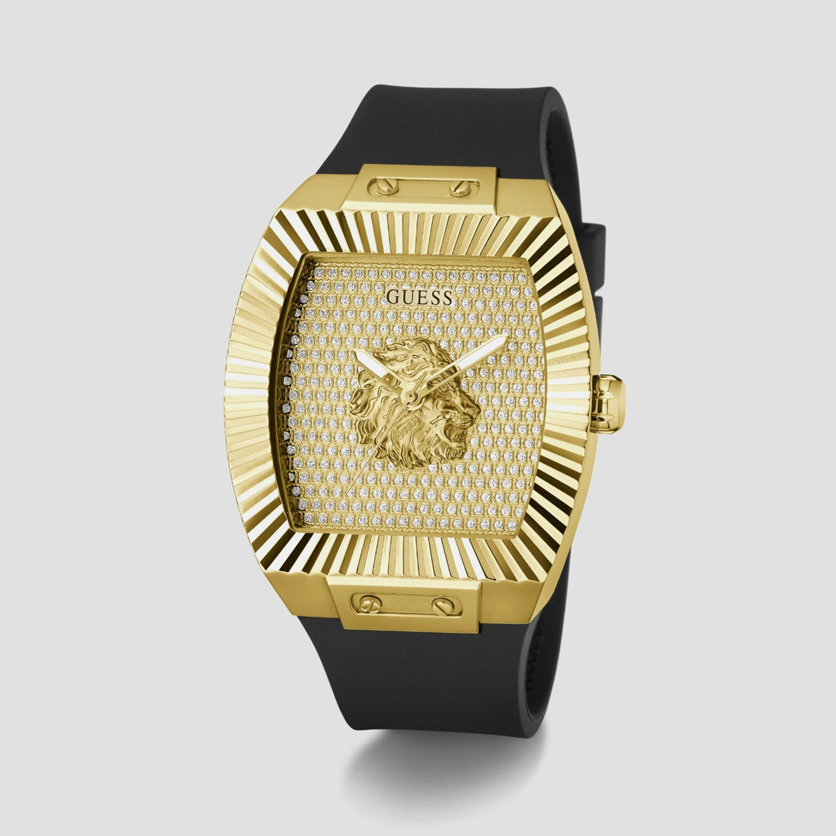 Gt Phoenix Men Quartz Champagne Dial Analog Silicone Watch Gw1066G2