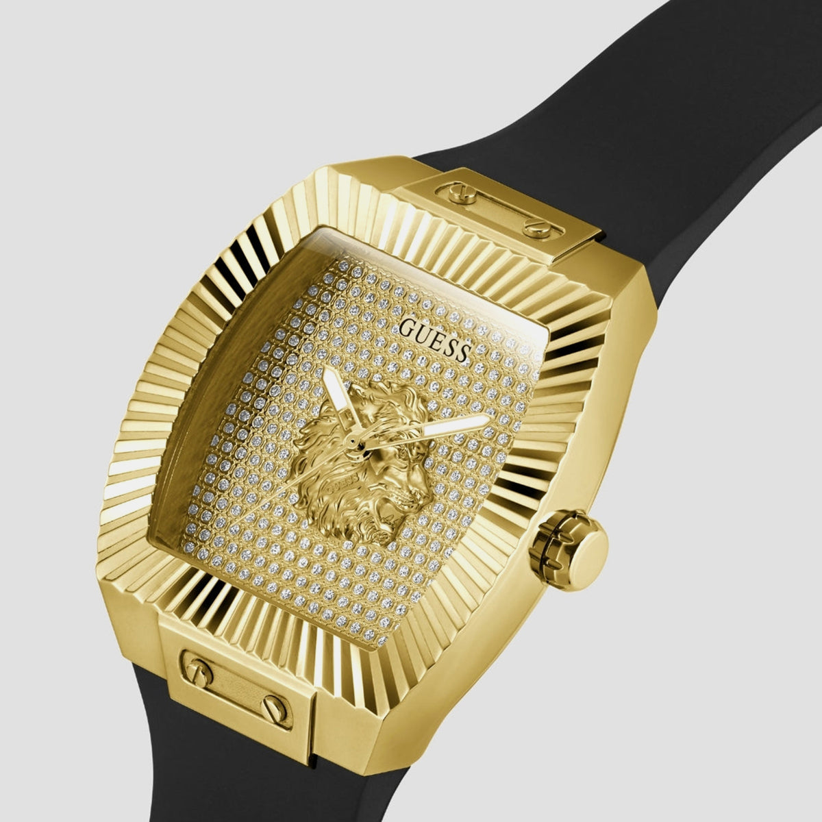 Gt Phoenix Men Quartz Champagne Dial Analog Silicone Watch Gw1066G2