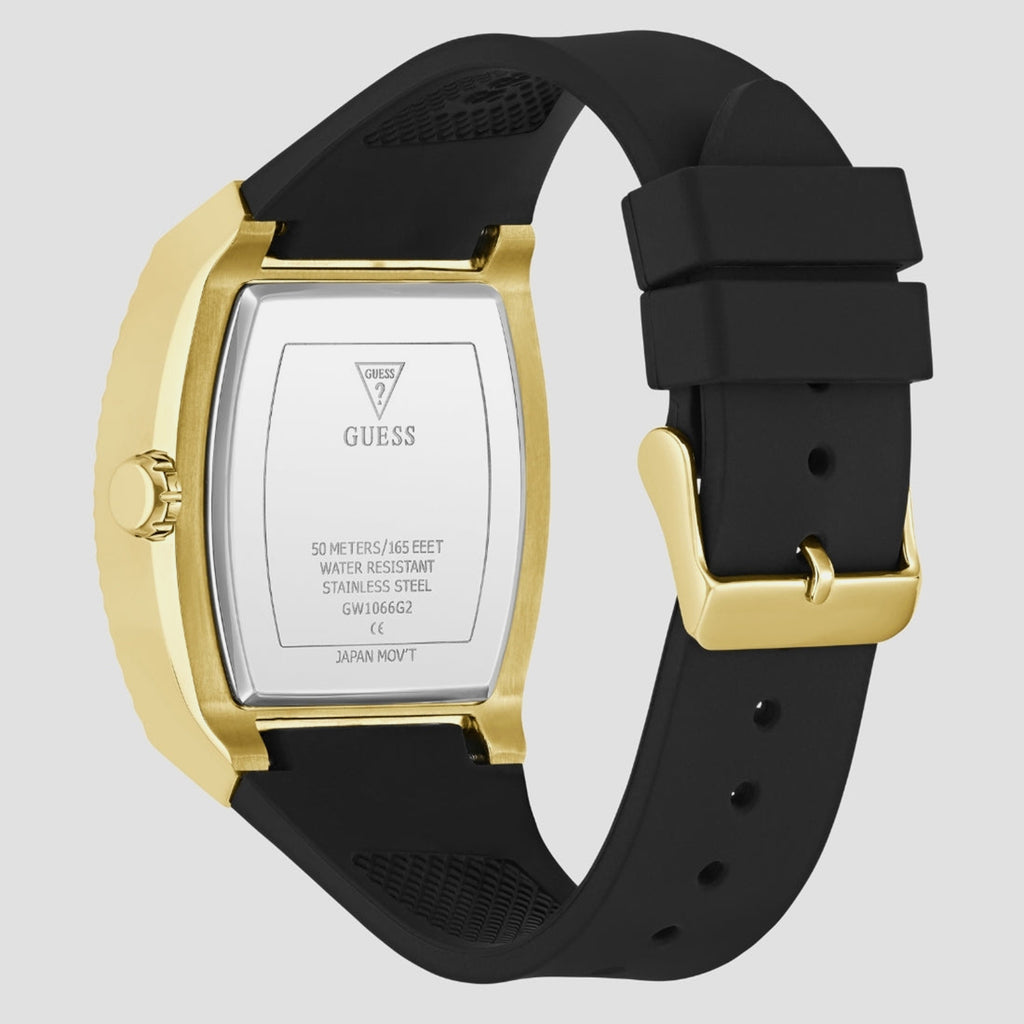 Phoenix Men Quartz Champagne Dial Analog Silicone Watch GW1066G2