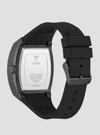 Men Quartz Black Dial Analog Silicone Watch GW1066G3