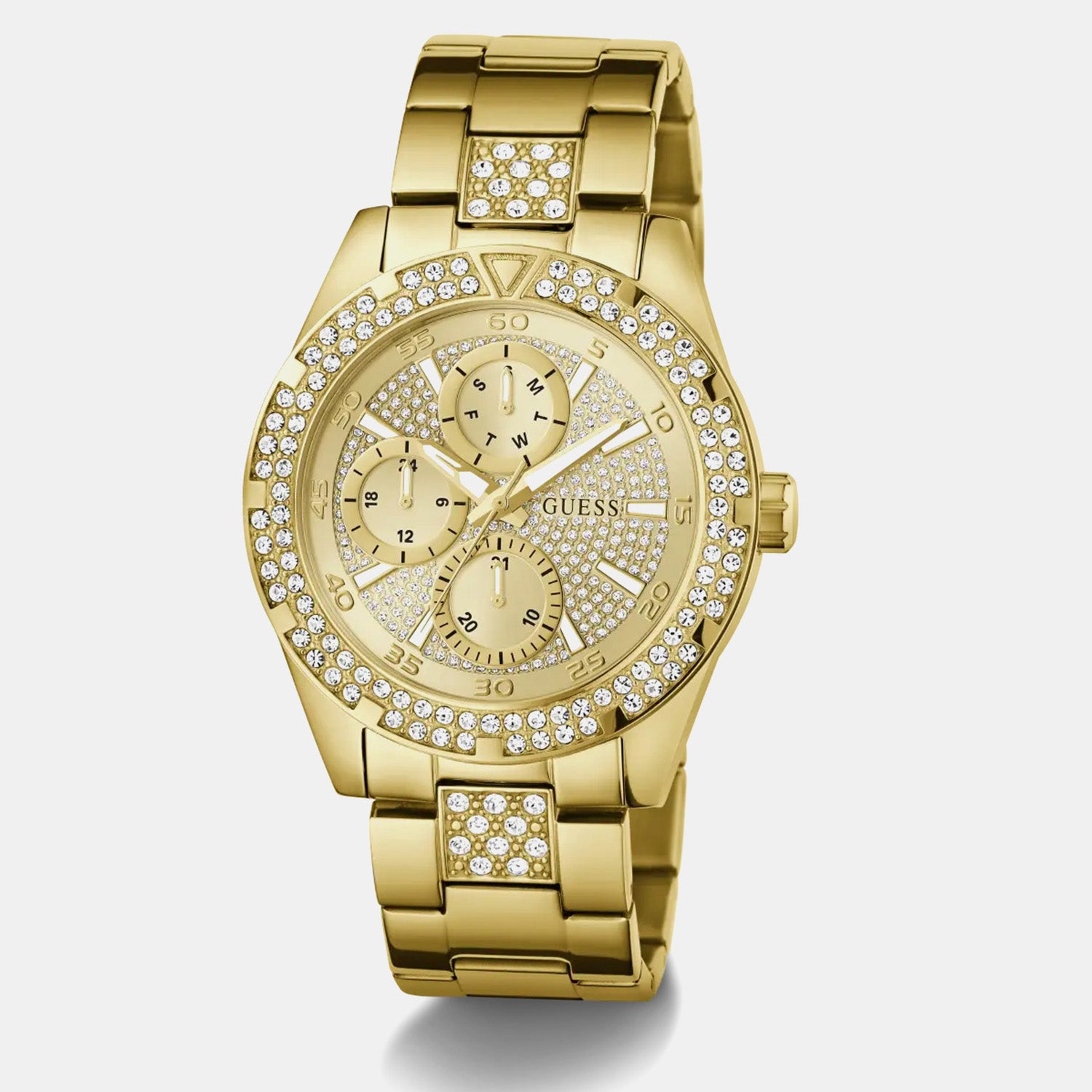 Men Quartz Champagne Dial Chronograph Stainless Steel Watch GW1067G2