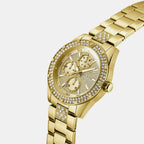 Men Quartz Champagne Dial Chronograph Stainless Steel Watch GW1067G2