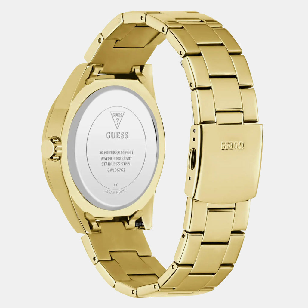 Men Quartz Champagne Dial Chronograph Stainless Steel Watch GW1067G2
