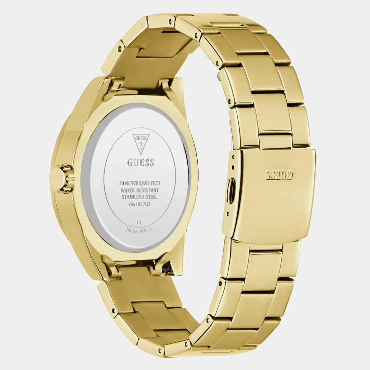 Gt Orion Men Quartz Champagne Dial Multi-Function Stainless Steel Watch Gw1067G2