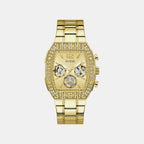 Men Quartz Gold Dial Chronograph Stainless Steel Watch GW1068G2