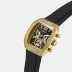 Men Quartz Black Dial Chronograph Silicone Watch GW1069G2