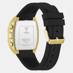 Men Quartz Black Dial Chronograph Silicone Watch GW1069G2