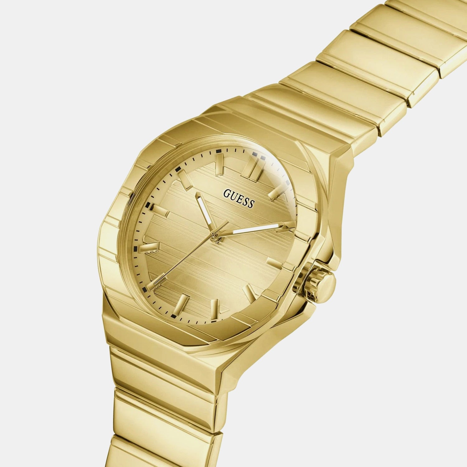 Women Quartz Gold Dial Analog Stainless Steel Watch GW1070G2