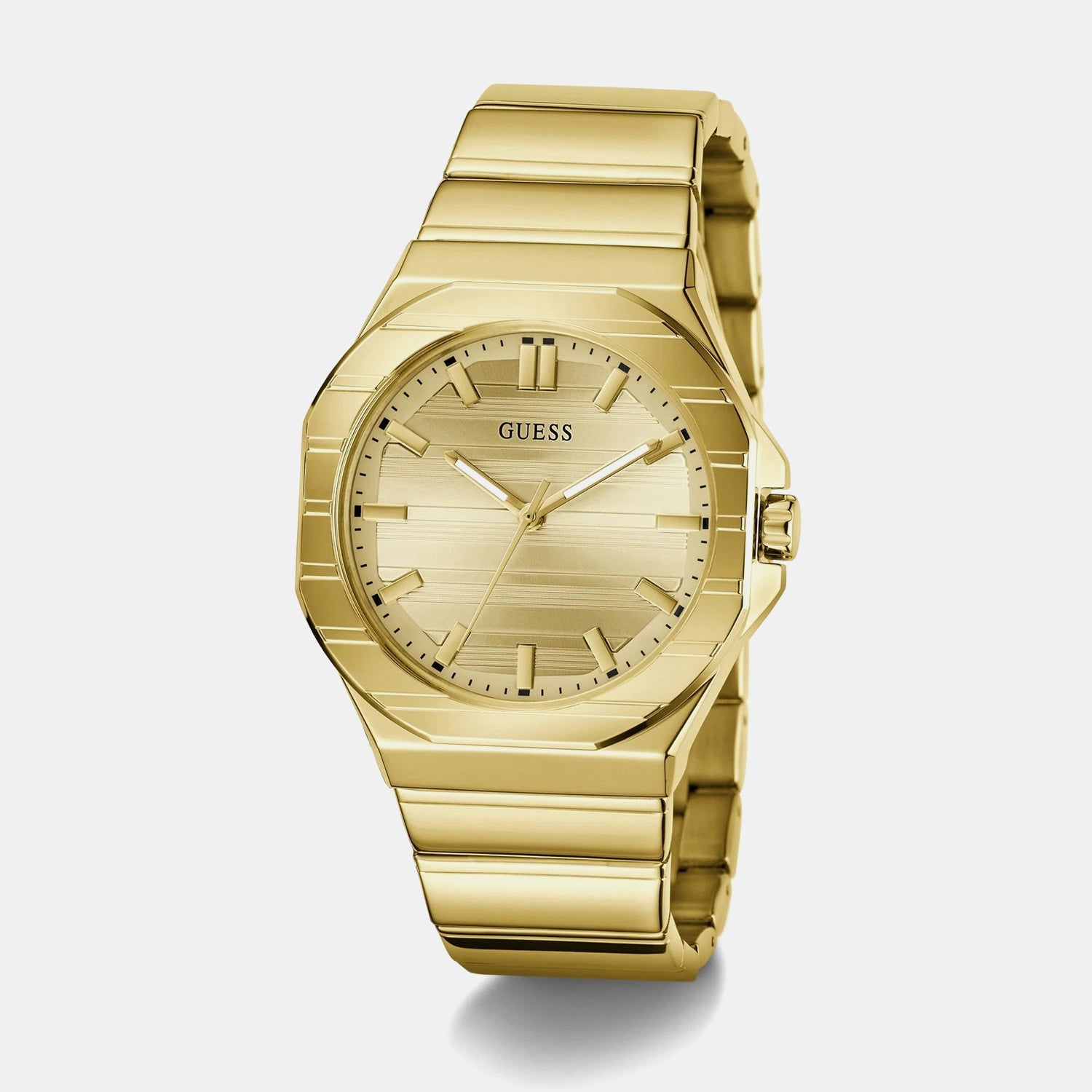Women Quartz Gold Dial Analog Stainless Steel Watch GW1070G2