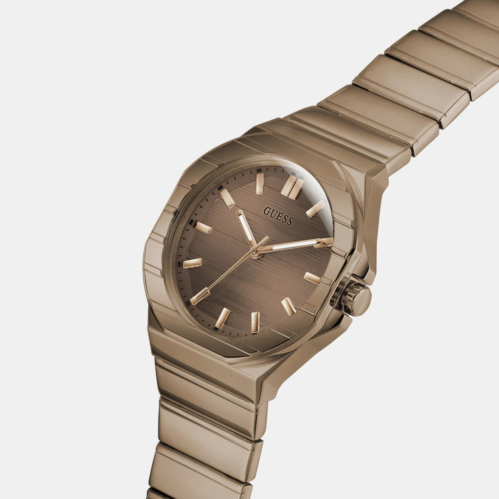 Men Quartz Bronze Dial Analog Stainless Steel Watch GW1070G3