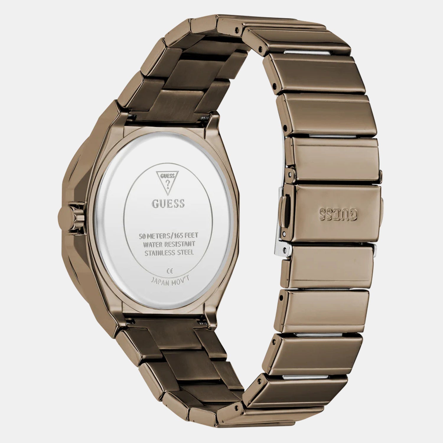 Men Quartz Bronze Dial Analog Stainless Steel Watch GW1070G3