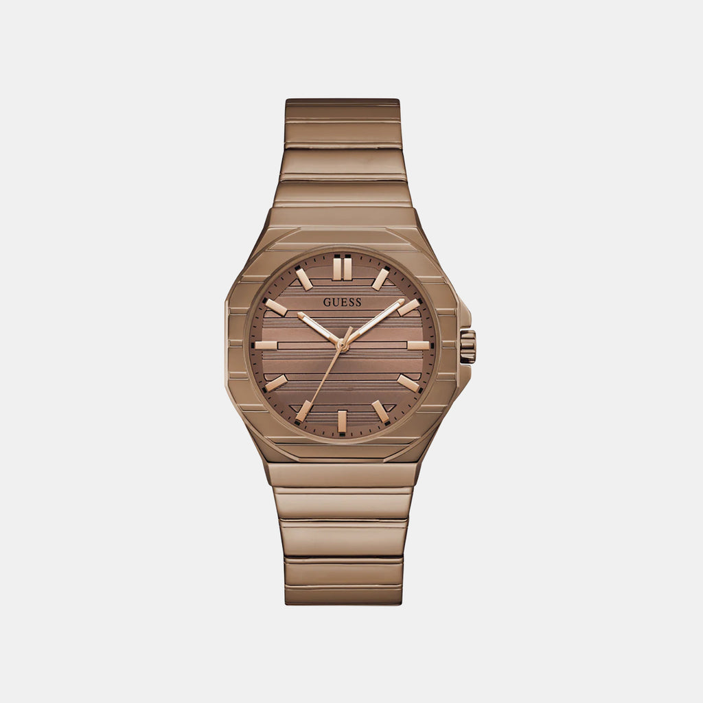 Men Quartz Bronze Dial Analog Stainless Steel Watch GW1070G3