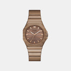 Men Quartz Bronze Dial Analog Stainless Steel Watch GW1070G3
