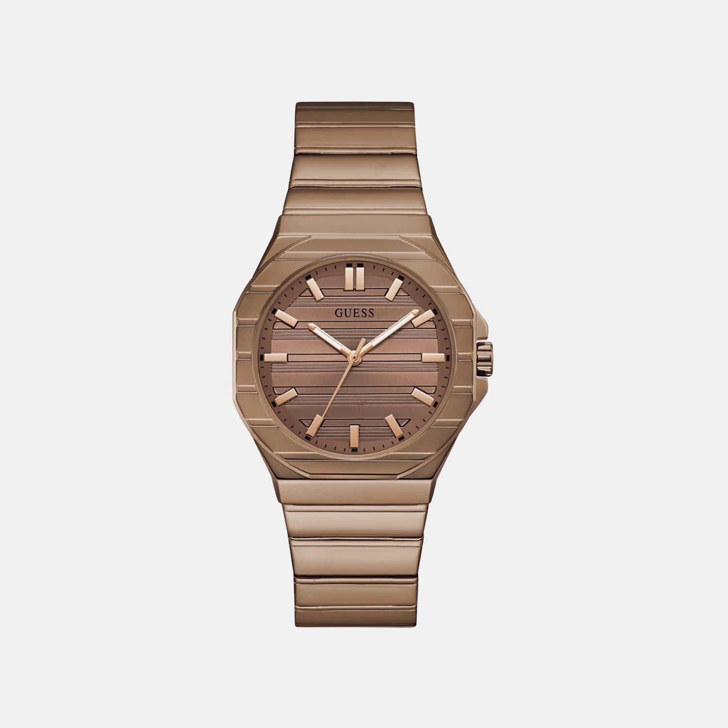 Men Quartz Bronze Dial Analog Stainless Steel Watch GW1070G3