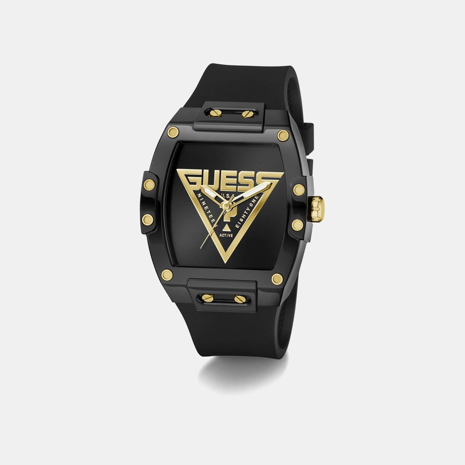 Phoenix Men Quartz Black Dial Analog Silicone Watch GW1072G2