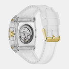 Men Automatic Transparent Dial Analog Silicone Watch GW1073G2