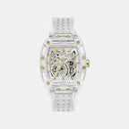Men Automatic Transparent Dial Analog Silicone Watch GW1073G2