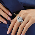 Women Quartz Silver Dial Analog Stainless Steel Watch GW1078L1