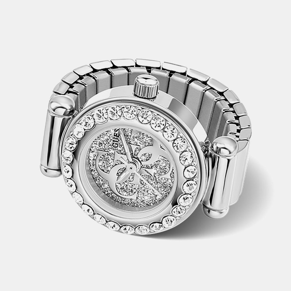 Women Quartz Silver Dial Analog Stainless Steel Watch GW1078L1
