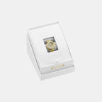 Anna Women Quartz Gold Dial Analog Stainless Steel Ring Watch GW1078L2