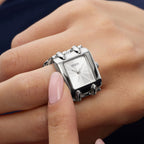 Women Quartz Silver Dial Analog Stainless Steel Watch GW1079L1