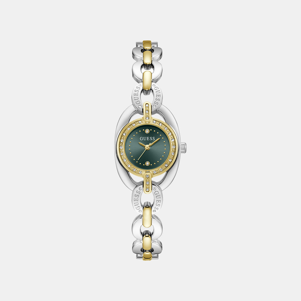 Blair Women Quartz Green Dial Analog Stainless Steel Watch GW1082L7