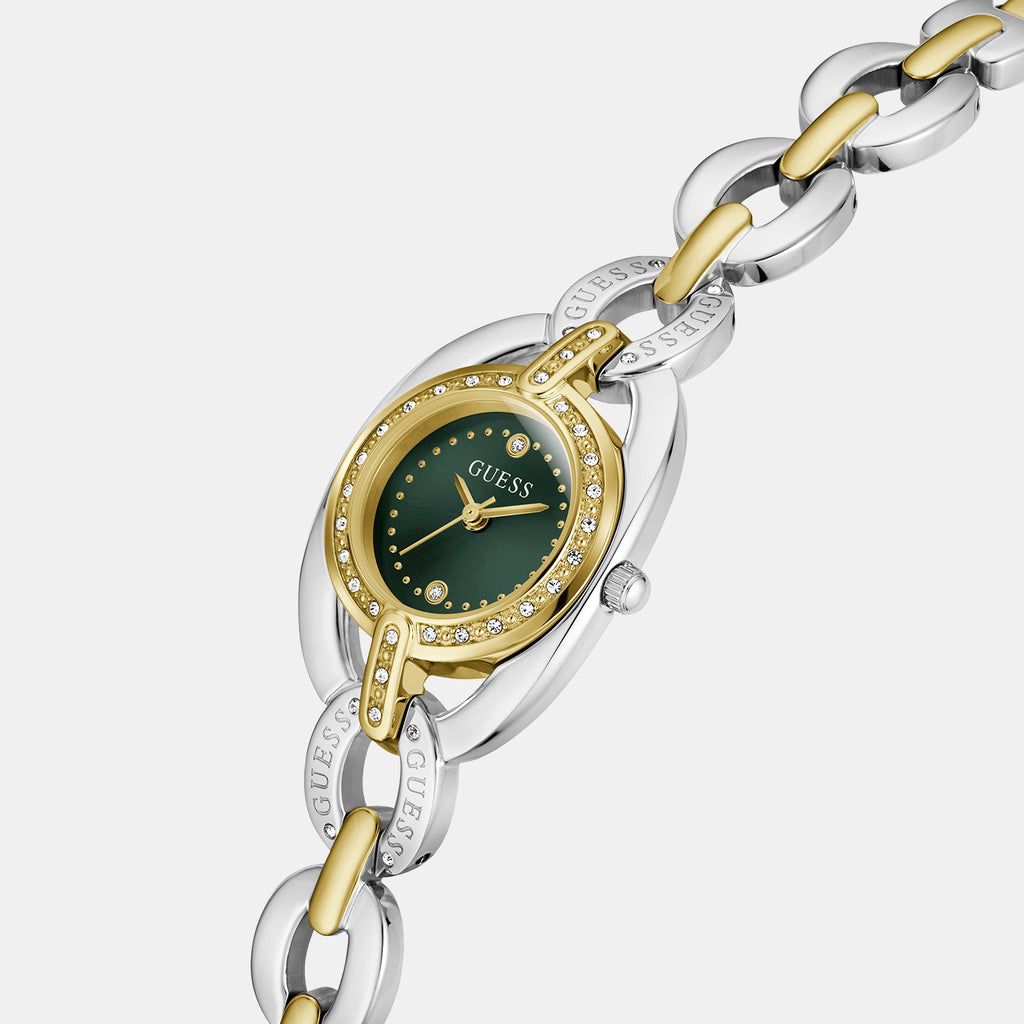 Blair Women Quartz Green Dial Analog Stainless Steel Watch GW1082L7