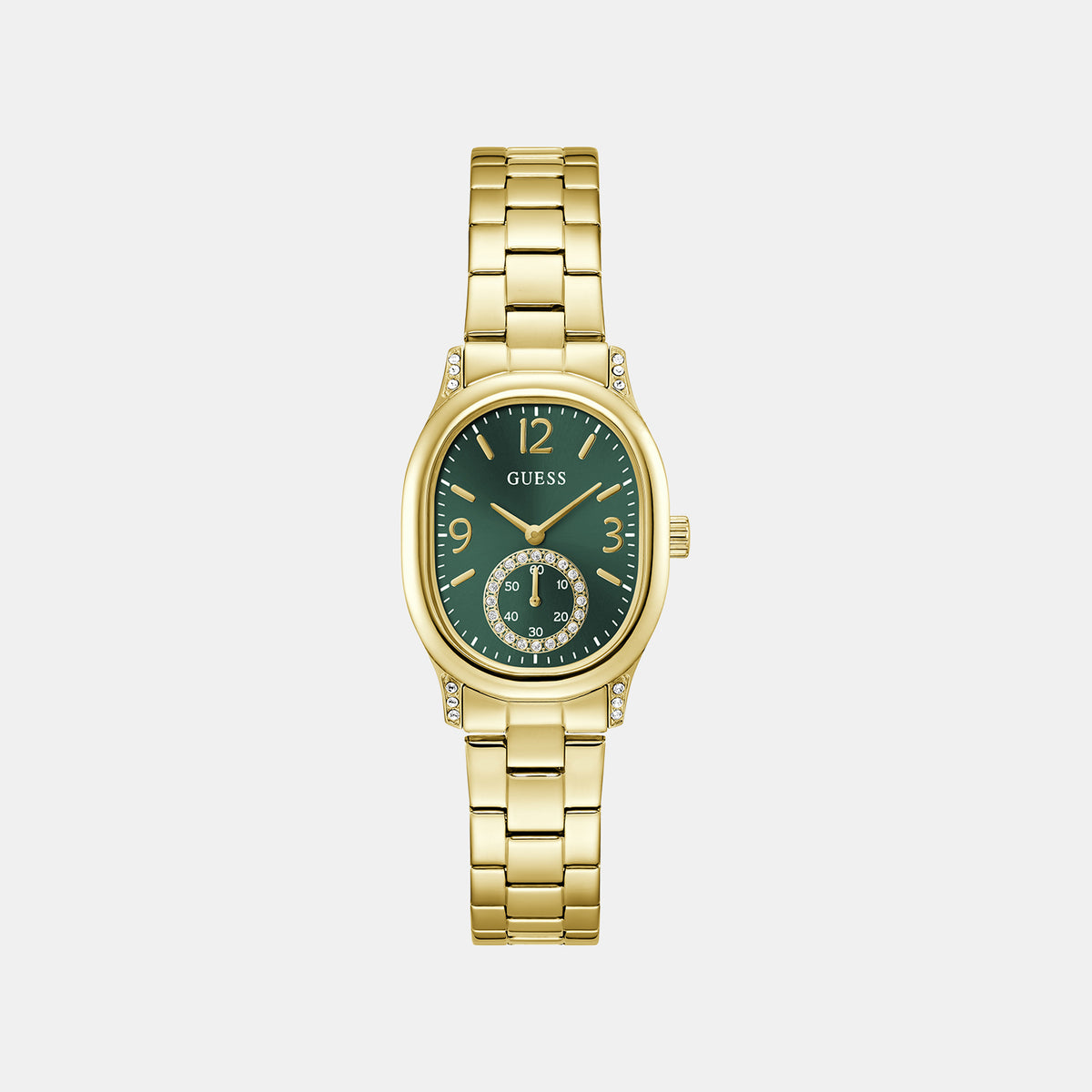 Eleanor Women Quartz Green Dial Analog Stainless Steel Watch GW1094L2
