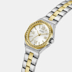 Women Quartz Silver Dial Analog Stainless Steel Watch GW1095L3