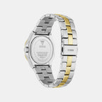 Women Quartz Silver Dial Analog Stainless Steel Watch GW1095L3