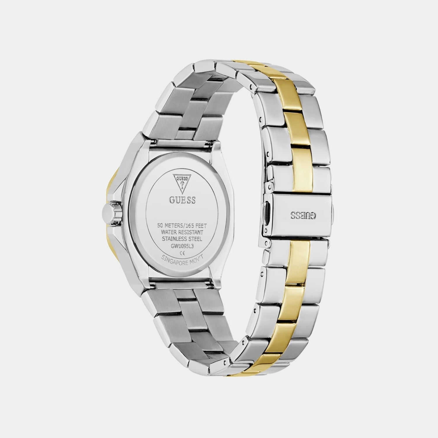 Women Quartz Silver Dial Analog Stainless Steel Watch GW1095L3