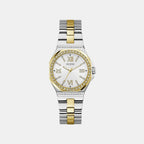Women Quartz Silver Dial Analog Stainless Steel Watch GW1095L3