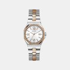 Empress Women Quartz Silver Dial Analog Stainless Steel Watch GW1095L5