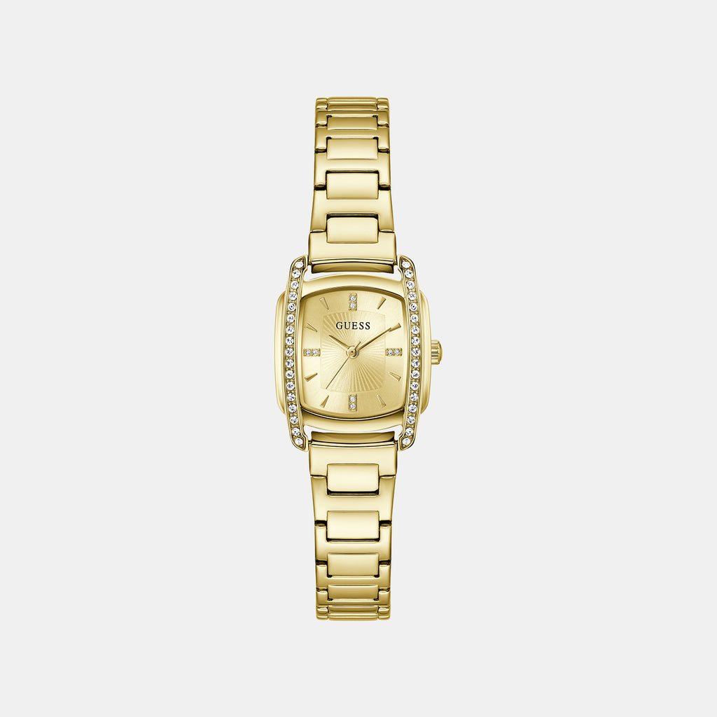 Etta Women Quartz Champagne Dial Analog Stainless Steel Watch GW1096L2