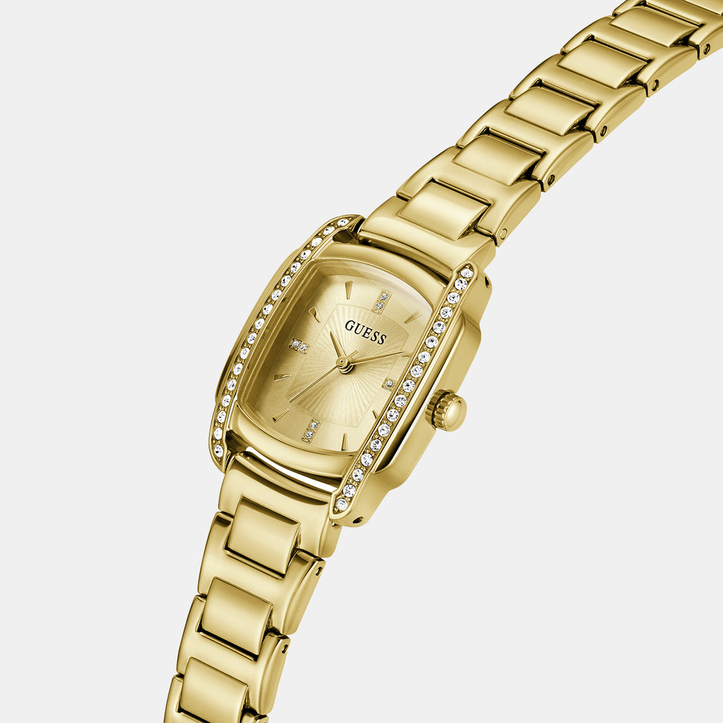 Etta Women Quartz Champagne Dial Analog Stainless Steel Watch GW1096L2