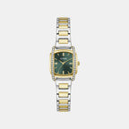 Etta Women Quartz Green Dial Analog Stainless Steel Watch GW1096L7