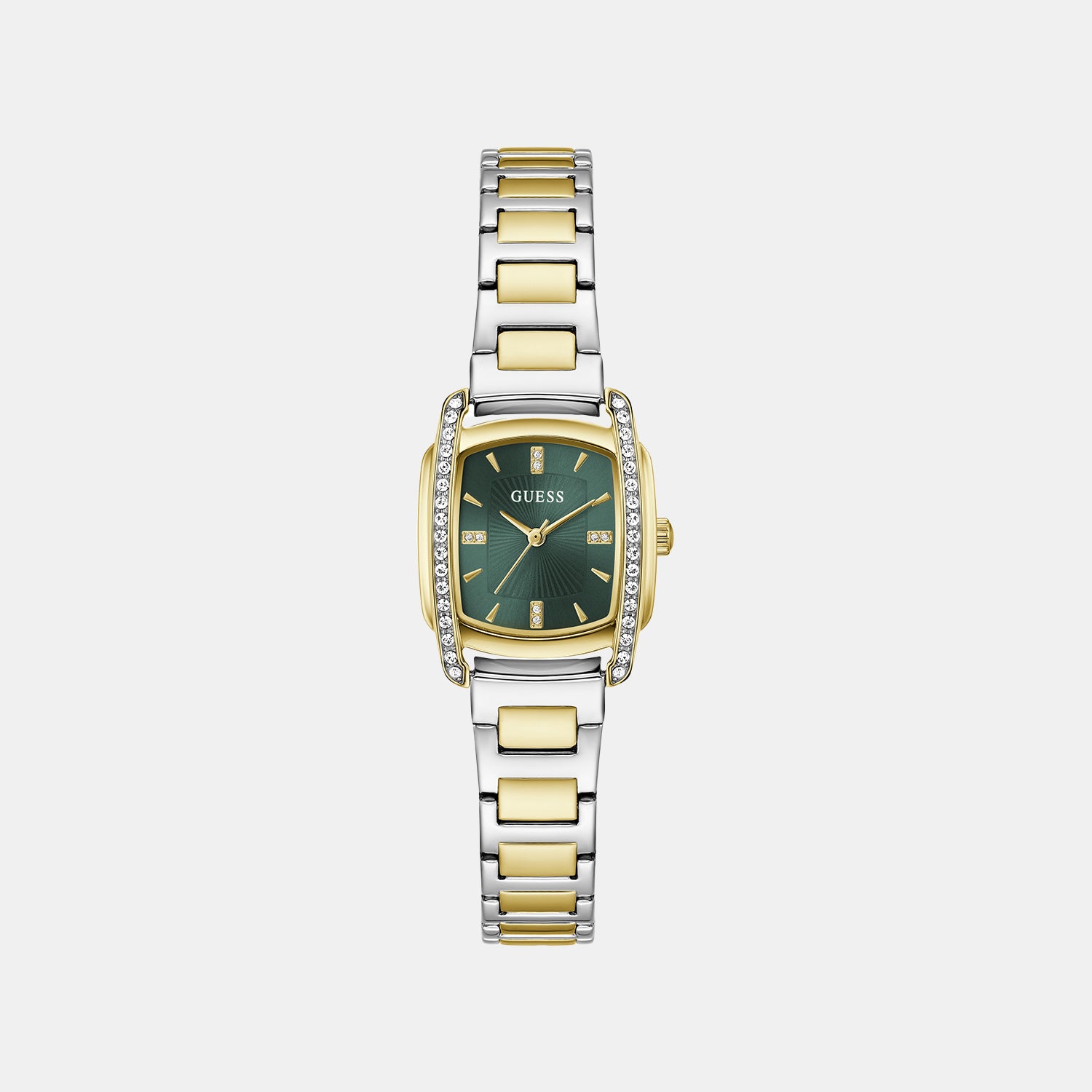 Etta Women Quartz Green Dial Analog Stainless Steel Watch GW1096L7