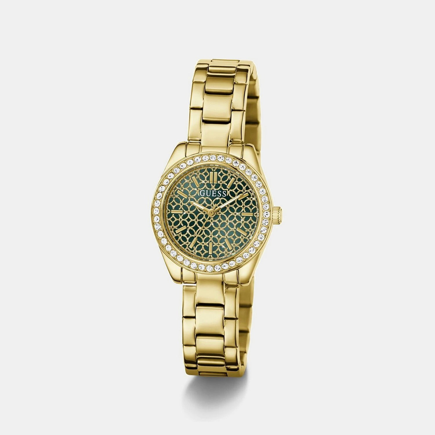 Women Quartz Green Dial Analog Stainless Steel Watch GW1100L2