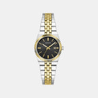 Vera Women Quartz Black Dial Analog Stainless Steel Watch GW1101L3